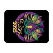 Mardi Gras Mask Magnet - 2025 - Biloxi, MS Magneet (Horizontaal)