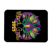 Mardi Gras Mask Magnet - 2025 Magneet (Horizontaal)