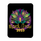 Mardi Gras Mask Magnet - 2025 Magneet (Verticaal)