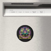 Mardi Gras Mask Magnet - 2025 - New Orleans (Insitu (Vaatwasser))