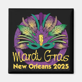 Mardi Gras Mask Magnet - 2025 - New Orleans