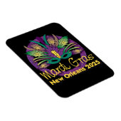 Mardi Gras Mask Magnet - 2025 - New Orleans Magneet (Rechterzijde)
