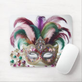 Mardi Gras Mask met juwelen Muismat (Met muis)