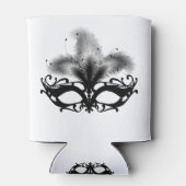 Mardi Gras Mask New Orleans French Quarter Louisia Blikjeskoeler (Achterkant)