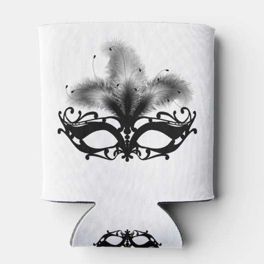 Mardi Gras Mask New Orleans French Quarter Louisia Blikjeskoeler (Achterkant)