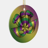 Mardi Gras Mask-Ornament Keramisch Ornament (Rechts)