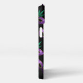 Mardi Gras Mask Paars Green Sparkles patroon iPhone Hoesje (Rechterkant)