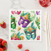 Mardi Gras Mask Paper Dinner Napkins Servet (Insitu)