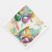 Mardi Gras Mask Paper Dinner Napkins Servet (Hoek)