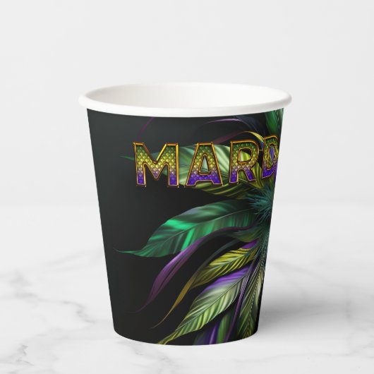 Mardi Gras Mask Papieren Bekers (Voorkant)