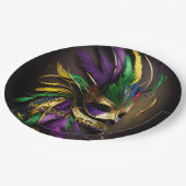 Mardi Gras Mask Papieren Bordje (Gekanteld)