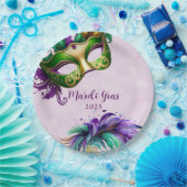 Mardi Gras Mask Papieren Bordje (Feest)