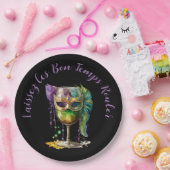 Mardi Gras Mask Papieren Bordje (Feest)