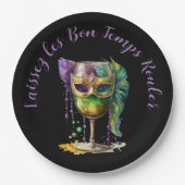 Mardi Gras Mask Papieren Bordje (Voorkant)