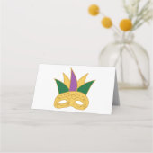 Mardi Gras Mask Plaatskaartje (Voorkant)