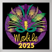 Mardi Gras Mask Poster - 2025 - Mobiel (Voorkant)
