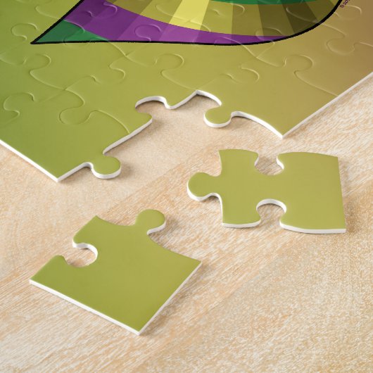 Mardi Gras Mask Puzzle Legpuzzel (Zijkant)