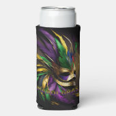 Mardi Gras Mask Seltzer Blikjeskoeler (Seltzer Voorkant)