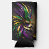 Mardi Gras Mask Seltzer Blikjeskoeler (Achterkant)