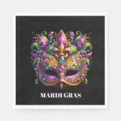 Mardi Gras Mask  Servet (Voorkant)