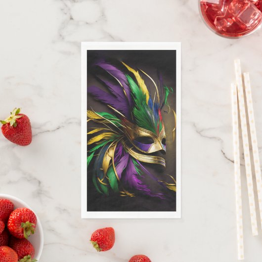 Mardi Gras Mask Servet (Insitu)