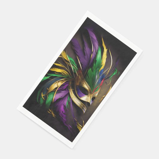 Mardi Gras Mask Servet (Hoek)