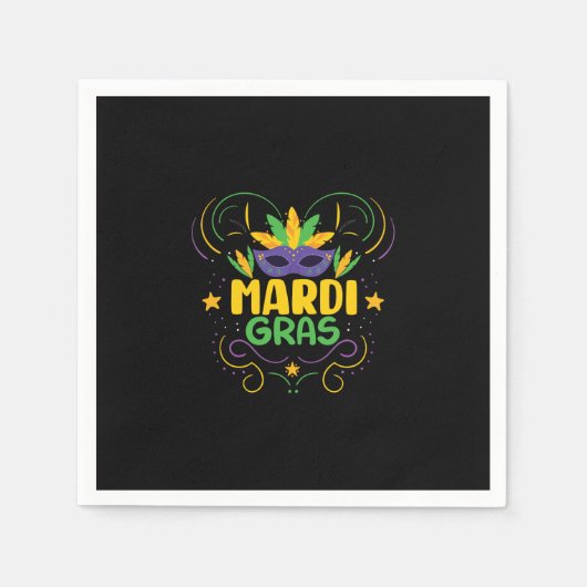 Mardi Gras Mask Servet (Voorkant)