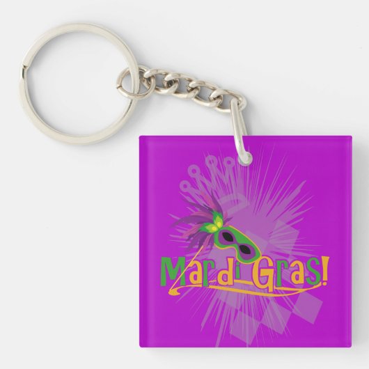 Mardi Gras Mask Sleutelhanger (voorkant)
