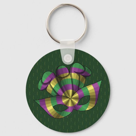 Mardi Gras Mask Sleutelhanger (Voorkant)