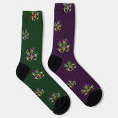 Mardi Gras Mask Sokken (Rechts)