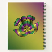 Mardi Gras Mask Spiraal Notebook Notitieboek (Achterkant)