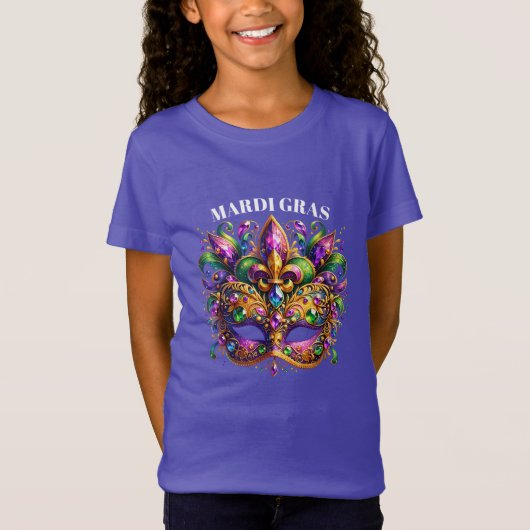Mardi Gras Mask  T-shirt (Voorkant)