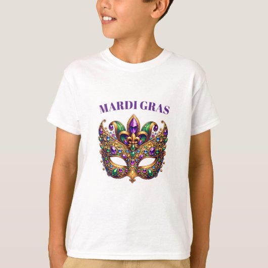 Mardi Gras Mask  T-shirt (Voorkant)
