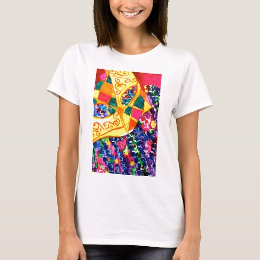 Mardi Gras Mask T-shirt (Voorkant)