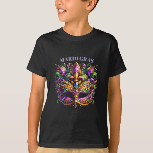 Mardi Gras Mask T-shirt (Voorkant)