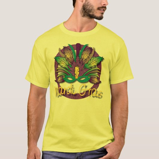 Mardi Gras Mask T-shirt (Voorkant)