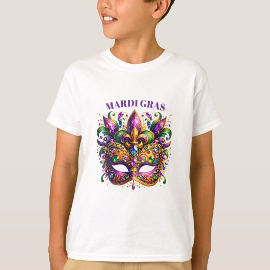 Mardi Gras Mask  T-shirt (Voorkant)