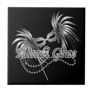 Mardi Gras Mask Tegeltje