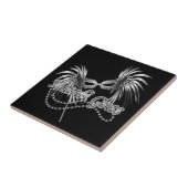 Mardi Gras Mask Tegeltje (Zijkant)