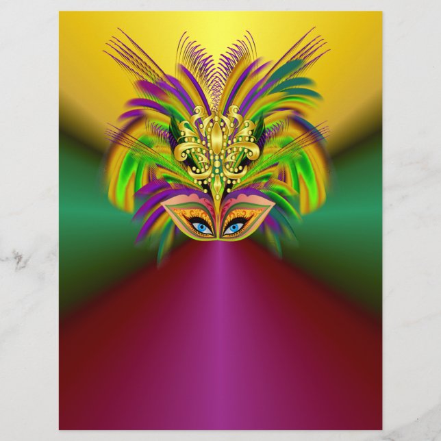 Mardi-Gras-Mask-The-Queen-V-2 (Voorkant)