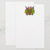 Mardi-Gras-Mask-The-Queen-V-3 Briefpapier (Voorkant / Achterkant)