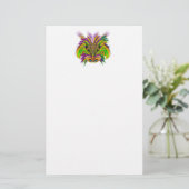 Mardi-Gras-Mask-The-Queen-V-3 Briefpapier (Staand voorkant)