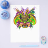 Mardi-Gras-Mask-The-Queen-V-3 Flyer (Enkel)