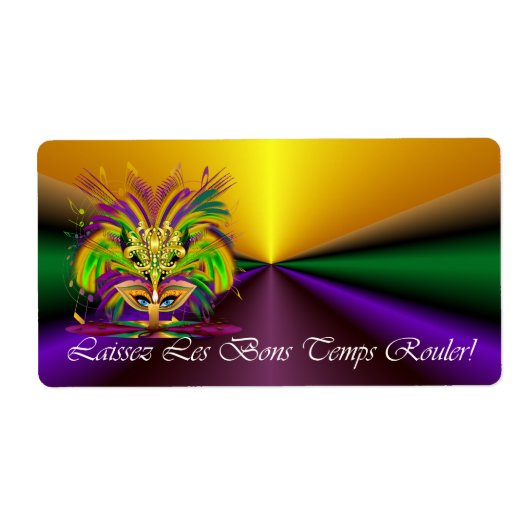 Mardi-Gras-Mask-The-Queen-V-4 Etiket (Voorkant)