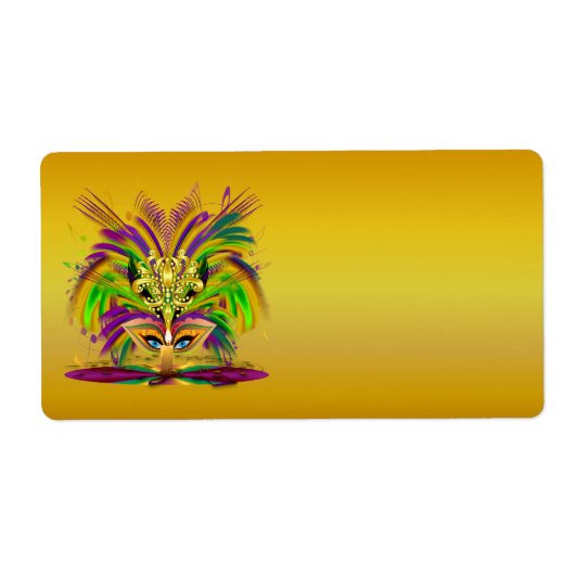 Mardi-Gras-Mask-The-Queen-V-4 Etiket (Voorkant)