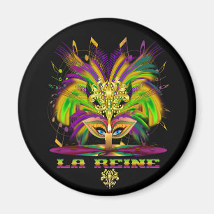 Mardi-Gras-Mask-The-Queen-V-4 Magneet