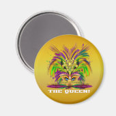 Mardi-Gras-Mask-The-Queen-V-4 Magneet (Voorkant / Achterkant)