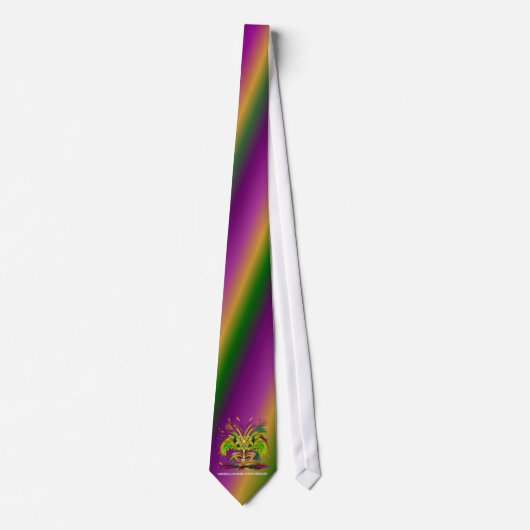 Mardi-Gras-Mask-The-Queen-V-4 Stropdas (Voorkant)