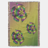 Mardi Gras Mask Throw Blanket Deken (Voorkant Verticaal)