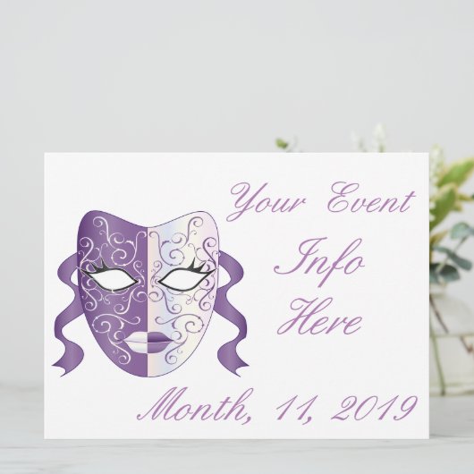 Mardi Gras Mask Thunder_Cove (Staand voorkant)